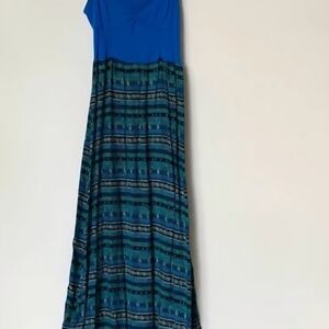 Mudd Vibrant Blue and Green Dress XS